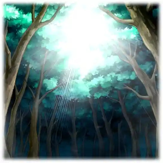 Artwork of the Yu-Gi-Oh! Card "Ancient Forest/Antiker Wald".