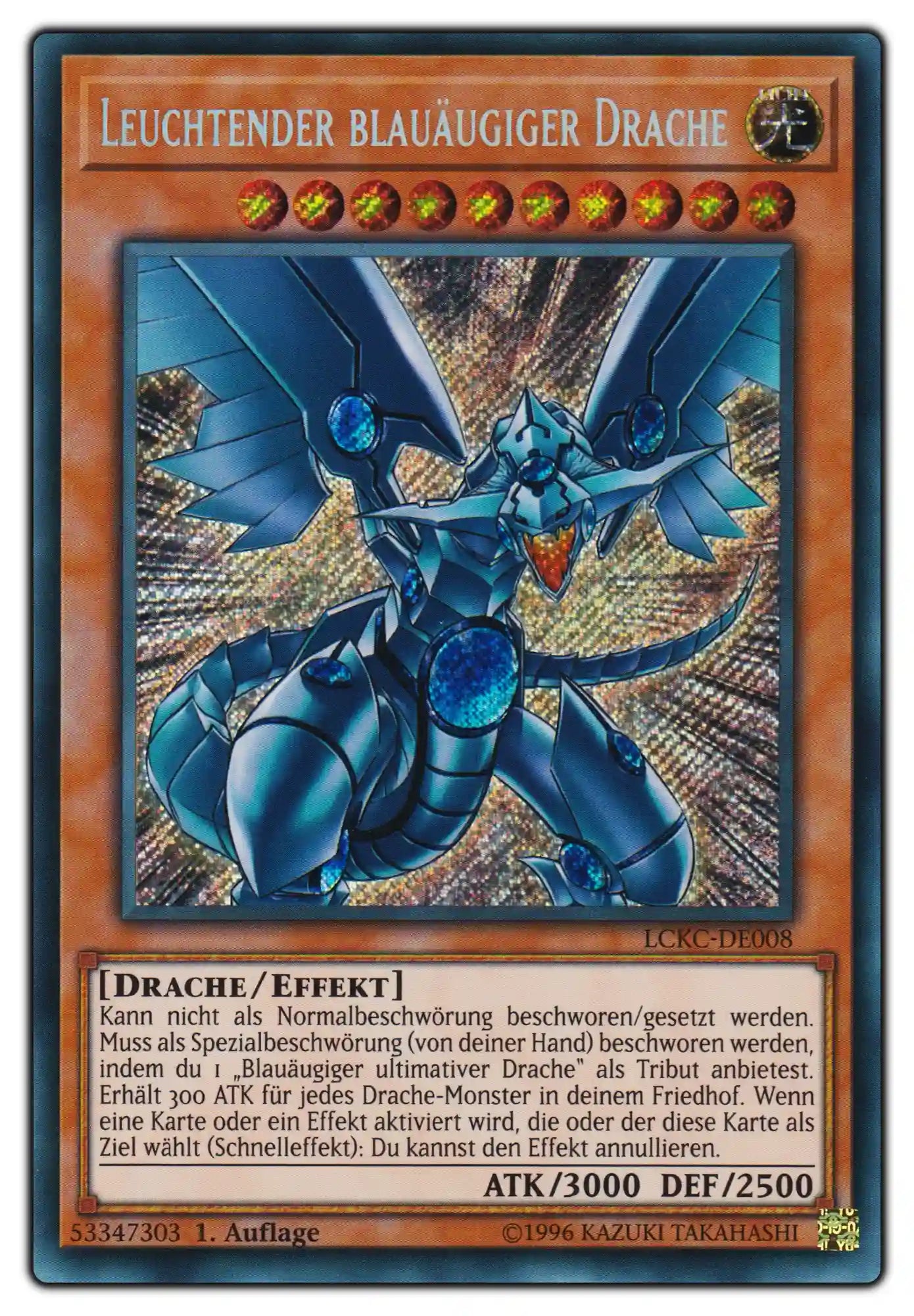 LCKC-DE008 Leuchtender blauäugiger Drache