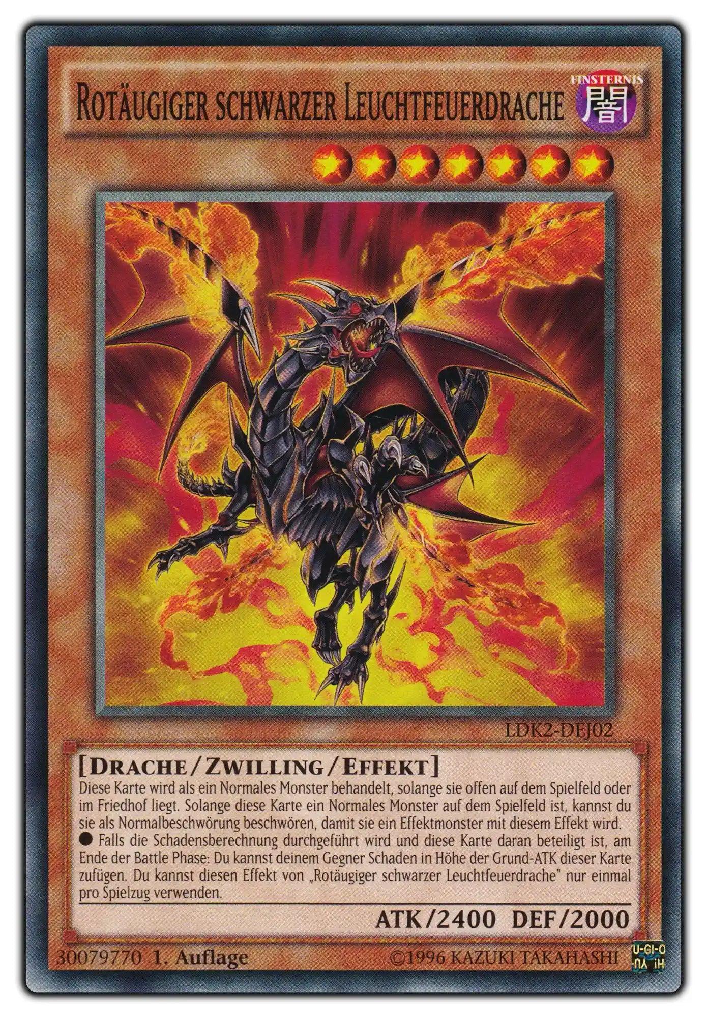 LDK2-DEJ02 Rotäugiger schwarzer Leuchtfeuerdrache