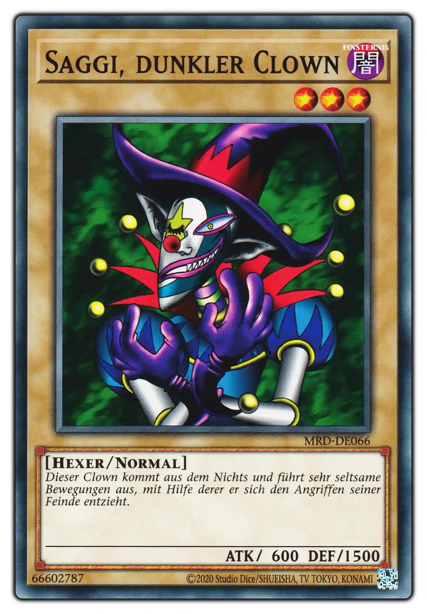MRD-DE066 Saggi, dunkler Clown