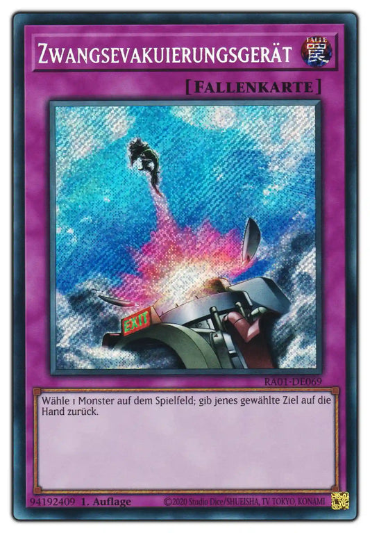 RA01-DE069 Zwangsevakuierungsgerät Secret Rare