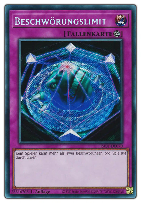 RA01-DE070 Beschwörungslimit Secret Rare