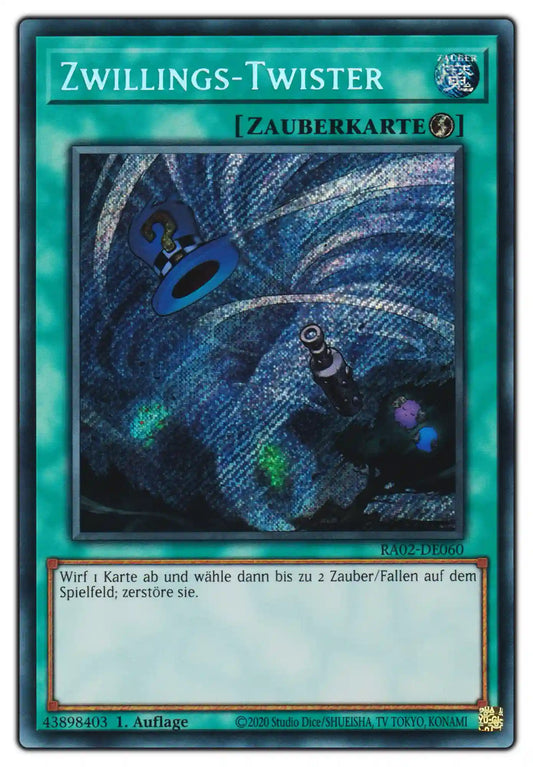 RA02-DE060 Zwillings-Twister Secret Rare