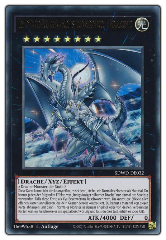 SDWD-DE032 Indigoäugiger silberner Drache